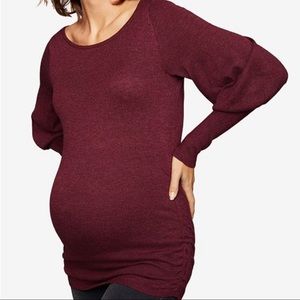 A Pea in the Pod Maroon Maternity Sweater